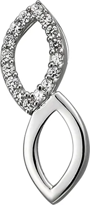 Produktbild von JOBO Anhänger 925 Sterling Silber 16 Zirkonia Silberanhänger