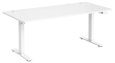Obrázok produktu pre Elektricky nastaviteľný písací stôl s USB-C konektorom | Biely | 180x80x72-120 cm