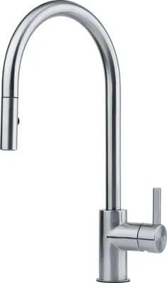 Produktbild von FRANKE 115.0590.045 Armatur EOS NEO massiv Edelstahl mit Auszugsbrause / Zugauslauf