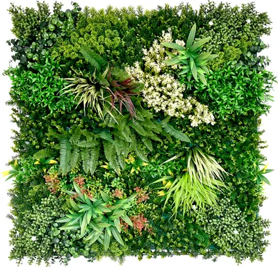 Produktbild von Primaflor Kunstpflanzen Wand JADE C 100x100cm Blumenwand Wanddekoration Pflanzenwand Kunstblumen Paneele - Künstliche Pflanzen Wand - Erweiterbar