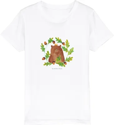 Produktbild von Mr. & Mrs. Panda Kleinkinder T-Shirt Bär König 9-11 Jahre (134/146) - Weiß - Geschenk, Papa, Kindershirt, Kleinkind, Kurzarm Kinder, Teenager, Daddy, Teddy, Vatertag, Dad