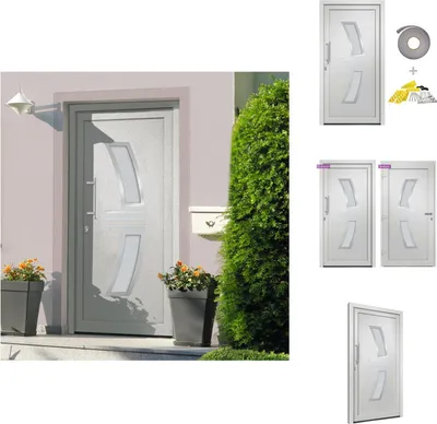 Produktbild von vidaXL Haustür Weiß 98x208 cm - Haustüren