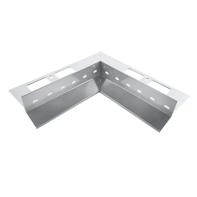 Zdjęcie produktu dla Renoplast Profil okapowy aluminiowy D25, Do posadzki klejonej na tarasy i balkony, Kąt wewnętrzny 90°, Szary