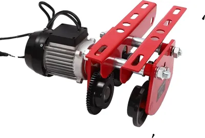 Image de Treuil électrique, largeur réglable, grande capacité de charge, couleur rouge, 1 tonne