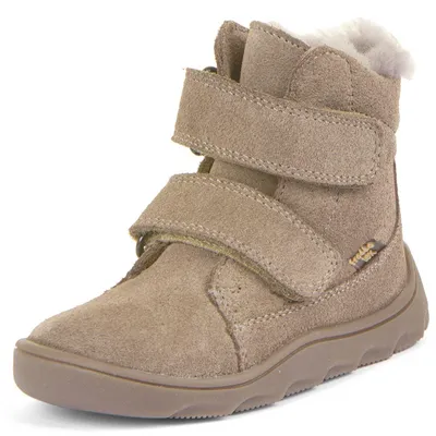 Produktbild von Froddo FroddoTex Zeru Boot Furry Barefoot Kinder Barfußstiefel mit Lammfellfutter Beige, G2110151-8