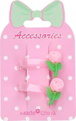 Immagine prodotto di Fermaglio per capelli a fiore rosa set 2 pezzi