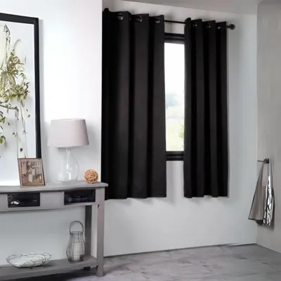 Obrázek produktu pro STOF | Zatemňovací závěs - NOTTE - 135x250 cm - černý - okouzlující a elegantní - ideální do ložnic
