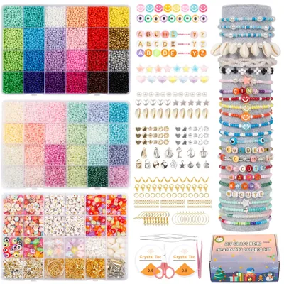 Immagine prodotto di Set di perline per la creazione di braccialetti, contenente 25.228 pezzi