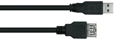 Zdjęcie produktu dla kabelmeister USB3.0 Verläng. A St.-A Bu. UL schwarz 0,5m