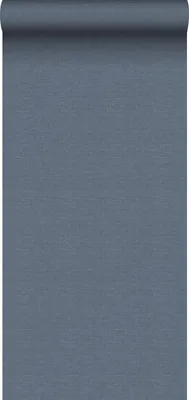 Obrázek produktu pro Sanders & Sanders tapety lněný vzhled tmavě modrá 53 cm x 10 m