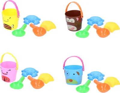 Produktbild von Sandspielzeug-Set, 5 Teile, Tiere, 8 cm