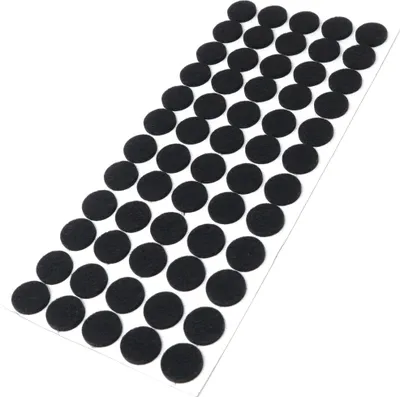 Produktbild von Adsamm® | 60 x selbstklebende Filzgleiter / Schwarz / Ø 20 mm / rund / Möbelgleiter aus Filz mit 3.5 mm Stärke