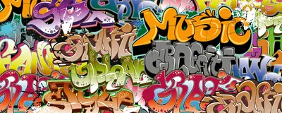 Produktbild von Fototapete - Graffiti Art 375x150cm - Vliestapete