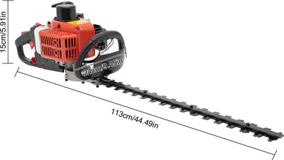 Produktbild von Benzin-Heckenschere/Heckentrimmer - 2-Takt-Motor - 22,5 cm³ - 0,65 kW - 60 cm Schnittlänge - ≤90 dB - Schwarz