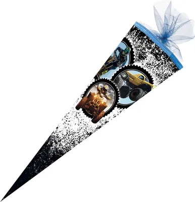 Produktbild von Schultüte / Zuckertüte / 85cm / eckig / "Racing Moto X-treme"