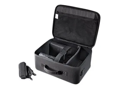 Immagine prodotto di celexon universal projector bag medium / 32cm x 23cm x 10cm / robusta struttura rigida / lavabile e idrorepellente / divisibile individualmente / tasche extra con zip / fissaggio con maniglia del trolley / tracolla inclusa (1091410)