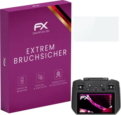Produktbild von atFoliX FX-Hybrid-Glass Displayfolie kompatibel mit DJI RC Pro Glasfolie