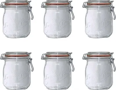 Image de Bocal Le Parfait Super 3/4l (lot De 6) Conservation Hermétique Et Durable - Le Parfait