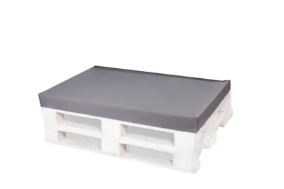 Produktbild von Palettenkissen 120×60 cm – Bequemes Sitzkissen für Palettensofa und Gartenlounge Palettenkissen  Grau  palettenkissen abnehmbare Abdeckung