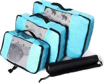 Produktbild von Organisationsset in Mesh, 3-teilig - Türkis