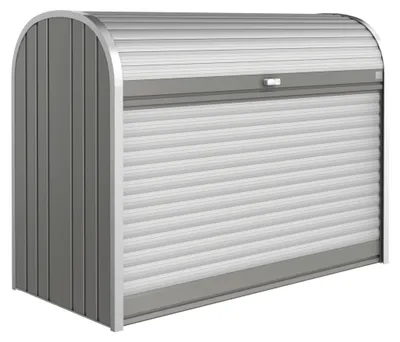 Immagine prodotto di Biohort Rolladenbox StoreMax Mülltonnenbox Fahrradbox 160 - (163x78x120cm) quarzgrau-metallic