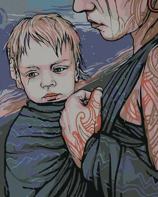 Produktbild von Zuty - Malen nach Zahlen - MUTTER MIT SOHN, 40x50 cm, ohne Keilrahmen