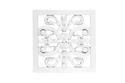 Produktbild von 1 Ornament | Relief | Wand | Dekor | Polyurethan| stoßfest | 360x360mm | Hexim | FR8332 A