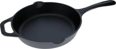 Obrázek produktu pro Victoria 36706 Litinová pánev Induction 30 cm na oheň, gril Litinová pánev bez teflonu černá