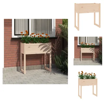 Obrázok produktu pre vidaXL Kvetináč 78x40x81 cm z masívneho borovicového dreva - Kvetináče a sadenice