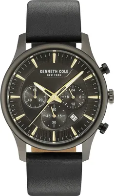 Produktbild von Kenneth Cole New York Herren Uhr Armbanduhr Leder KC15106004