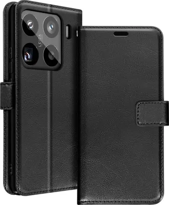 Produktbild von Mayaxess, Brieftaschenhülle für Xiaomi 15 Pro mit Handschlaufe, Schwarz