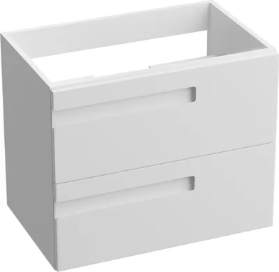 Produktbild von LAVITA Badezimmerschrank Floryda Weißer Glanz 600 | Hängeschrank | Badschrank | Waschtischschrank | Schrank 60cm Breit | Mehrzweckschrank | Hängeschrank fürs Bad | Lackierte Platte | 60,5x39x54,2 cm |