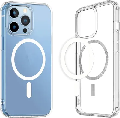 Produktbild von MMOBIEL Magnetische Handyhülle für iPhone 15 Pro Max - Klares Gehäuse, Schock-Absorption