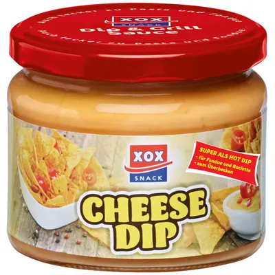 Image de XOX Cheese Dip fromage doux épicé Dip de fromage fondu crémeux 290ml