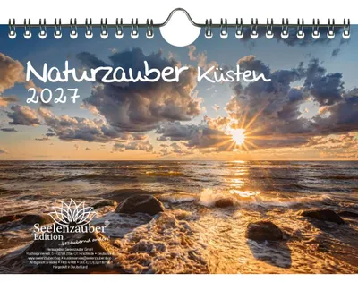 Produktbild von Naturzauber Küsten DIN A5 Kalender für 2027 Urlaub Meer Küste - Seelenzauber