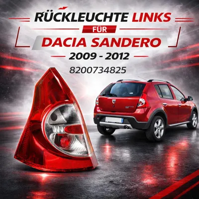 Produktbild von Rückleuchte Heckleuchte Rücklicht Links Für Dacia Sandero 2009 - 2012, 8200734825