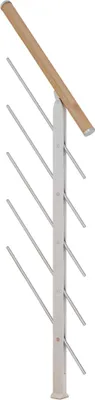 Produktbild von Dolle Geländerelement inkl. Holzhandlauf Eiche weiß Unterkonstruktion Weiß - Frankfurt, Hamburg, Berlin, Sydney