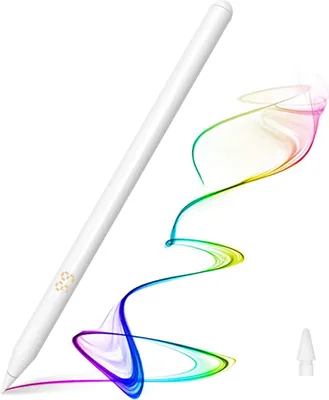 Produktbild von Stylus Pen für iPad, Magnetische Halterung iPad Stift Kippfunktion Palm Rejection iPad Pen Kompatibel mit iPad Pro 11/ 12.9, iPad 9 /8/7/6, iPad Air 4/3, iPad Mini 6/5