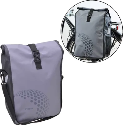 Image de Filmer Premium 49616 Sacoche vélo Premium pour porte-bagages - grise