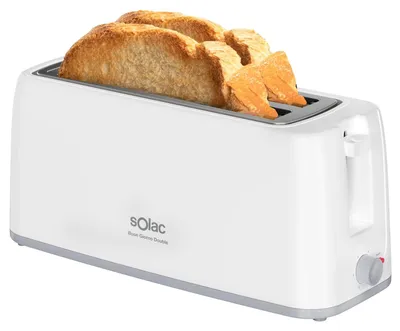 Productafbeelding van Solac TL5421 Broodrooster, dubbele sleuven, lang, 1200W, wit