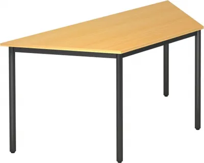 Produktbild von DORAN DRTR D - Buche 160 x 69 mit Rund-Rohr/Schwarz