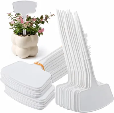 Imagen del producto de Letreros para plantas, resistentes a la intemperie, de 27 cm, paquete de 60 unidades, para jardín e invernadero
