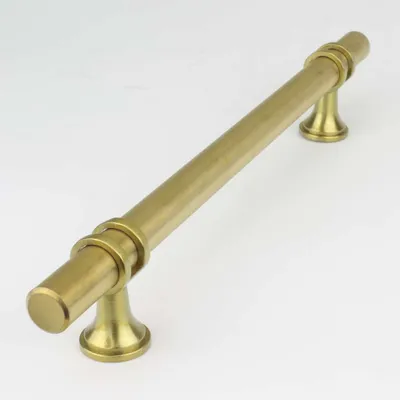Produktbild von [Handgriffshop] Noa Möbelgriff Schwarz 128 mm Küchengriff Schrankgriff Schubladengriff Möbelbeschlag Lochabstand 128mm Griff Schwarz-Matt