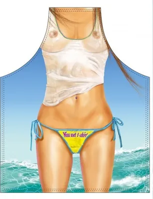 Produktbild von **Grill u. Küchenschürze - Miss Wet T-Shirt