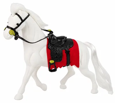 Produktbild von LeanToys Weißes Pferd Sattelfarm Figur
