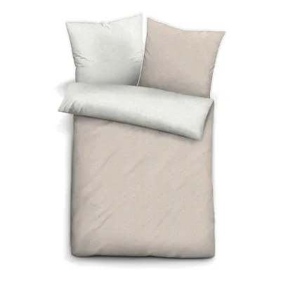 Zdjęcie produktu dla biberna melanżowa pościel flanelowa lamówka gładka 40x80 cm putty