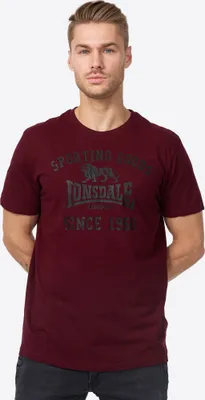 Obrázok produktu pre Pánske tričko regular fit double pack TORBAY Black/Oxblood L Lonsdale