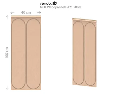 Produktbild von Wandverkleidung Rendo Modell A26 40cm, Dekorative Wandplatten, Wandtäfelung