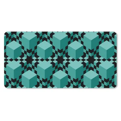 Produktbild von MuchoWow® Mauspad Mousepad 3D - Blöcke - Muster 60x30 cm - Mousepads - Maus Mat - Pad - Mausunterlage - Nachhaltig