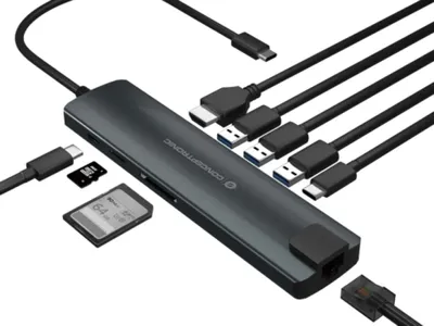 Produktbild von Conceptronic DONN06G 9-in-1 USB-C Adapter